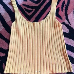 MUSTARD CROP TOP‼️